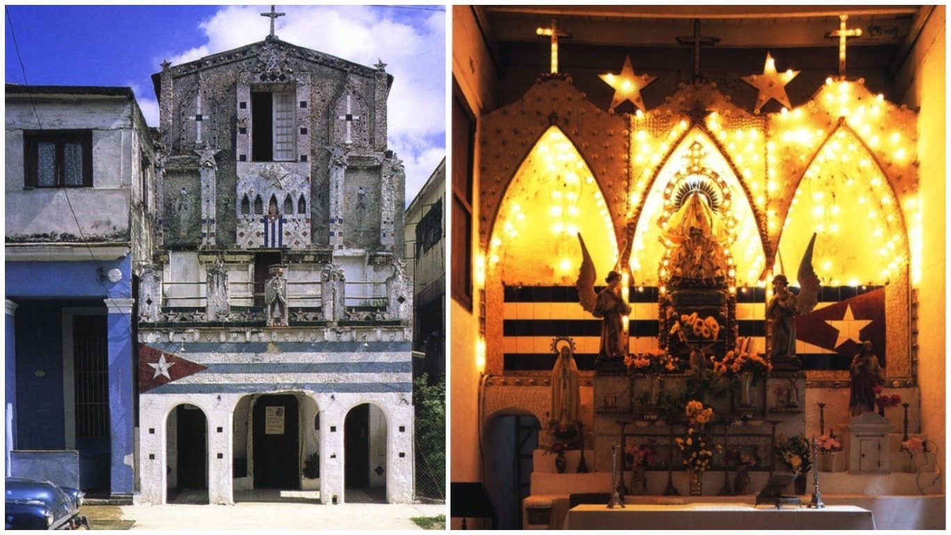 Capilla de los Caracoles, un edificio construido a mano por un cubano que es único en el mundo