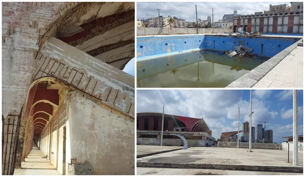 Una ruina total!! Así luce el céntrico Parque Deportivo José Martí en el Malecón de La Habana (+ Fotos)